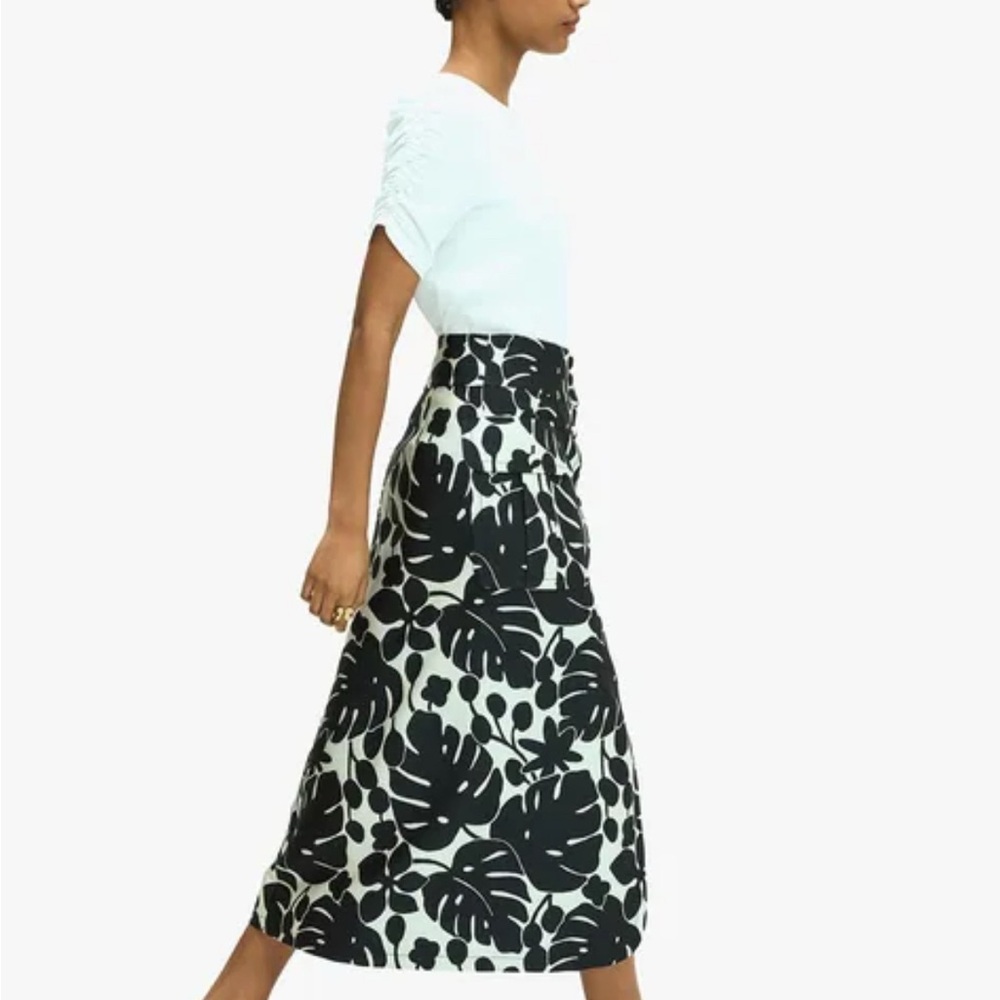 Kate Spade Monstera Grove Jacquard Skirt